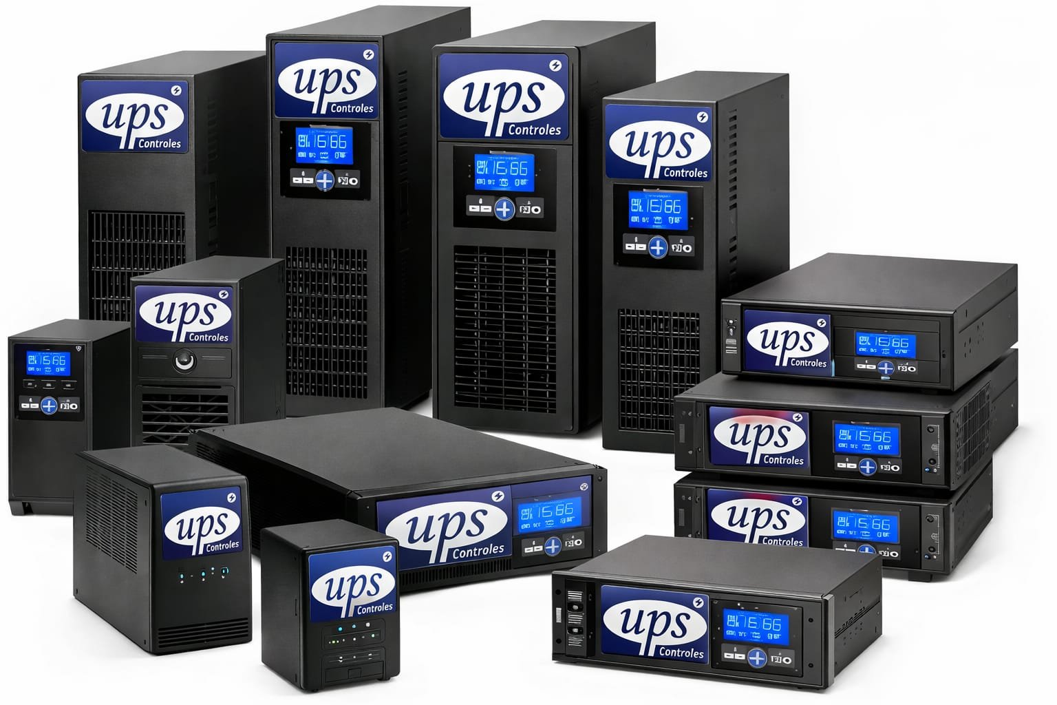 Linha completa de nobreaks UPS - do mini desktop ao grande rack para datacenter